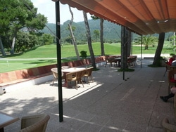 Golf Son Servera, Terrassse Restaurant Terrasse Restaurant mit Aussblick