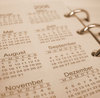 Turnierkalender Kalenderblatt im Ringbuch