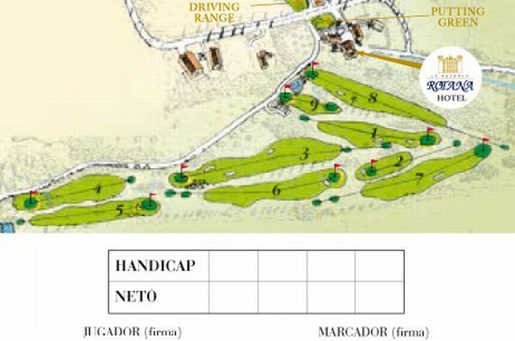 pielbahnenverlauf von La Reserva Rotana La Reserva Rotana Verlauf der Spielbahnen von La Reserva Rotana