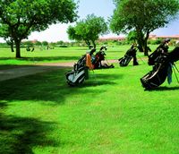 Golf  Marriotts Son Antem Driving Rang mit Bags