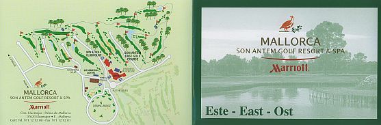 Verlaufsplan des Golfclubs Son Antem Ost
