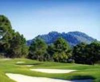 Alcanada Golf Bunker mit Aussicht Berg