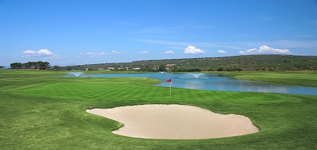 Golfplatz Golf Park Mallorca Puntir Sandbunker